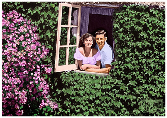Honeymoon photo now Colorized.