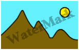 Icon of a watermarked photo